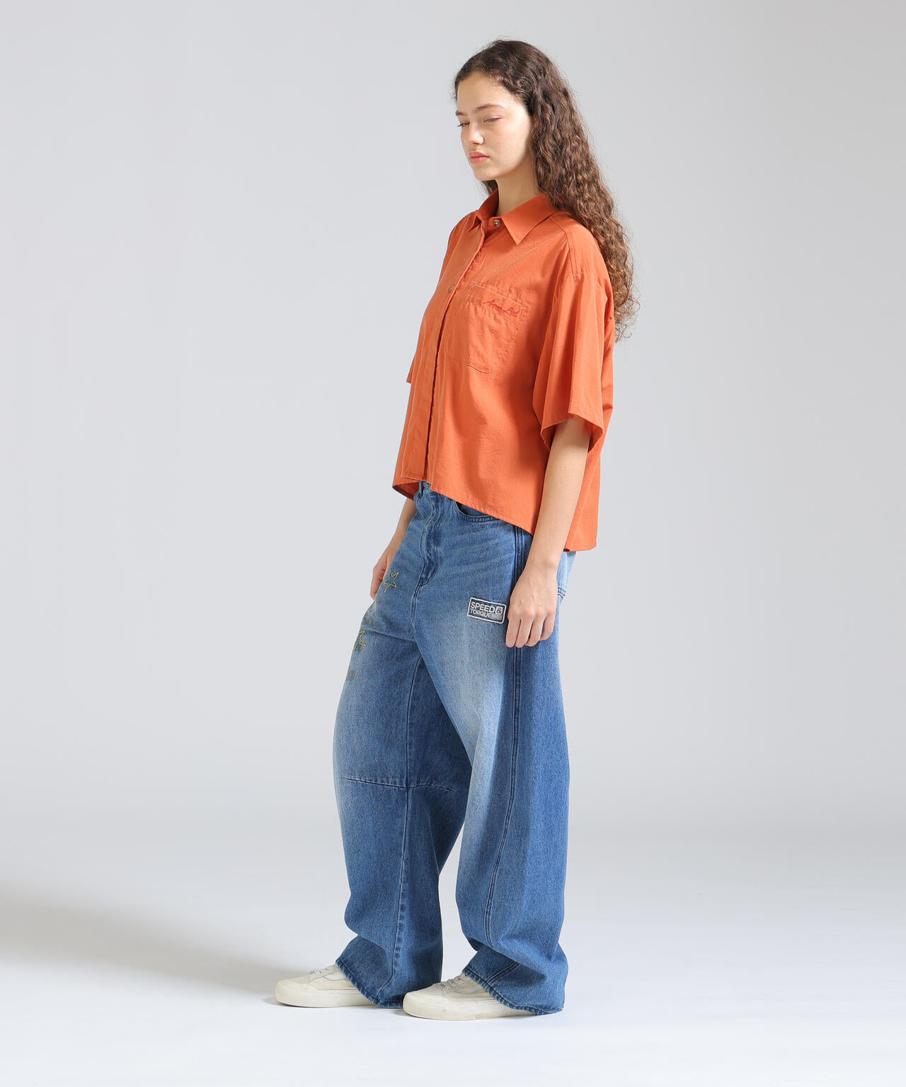 《WOMAN/直営店限定》H/S BACK GATHER DETAILS SHIRT