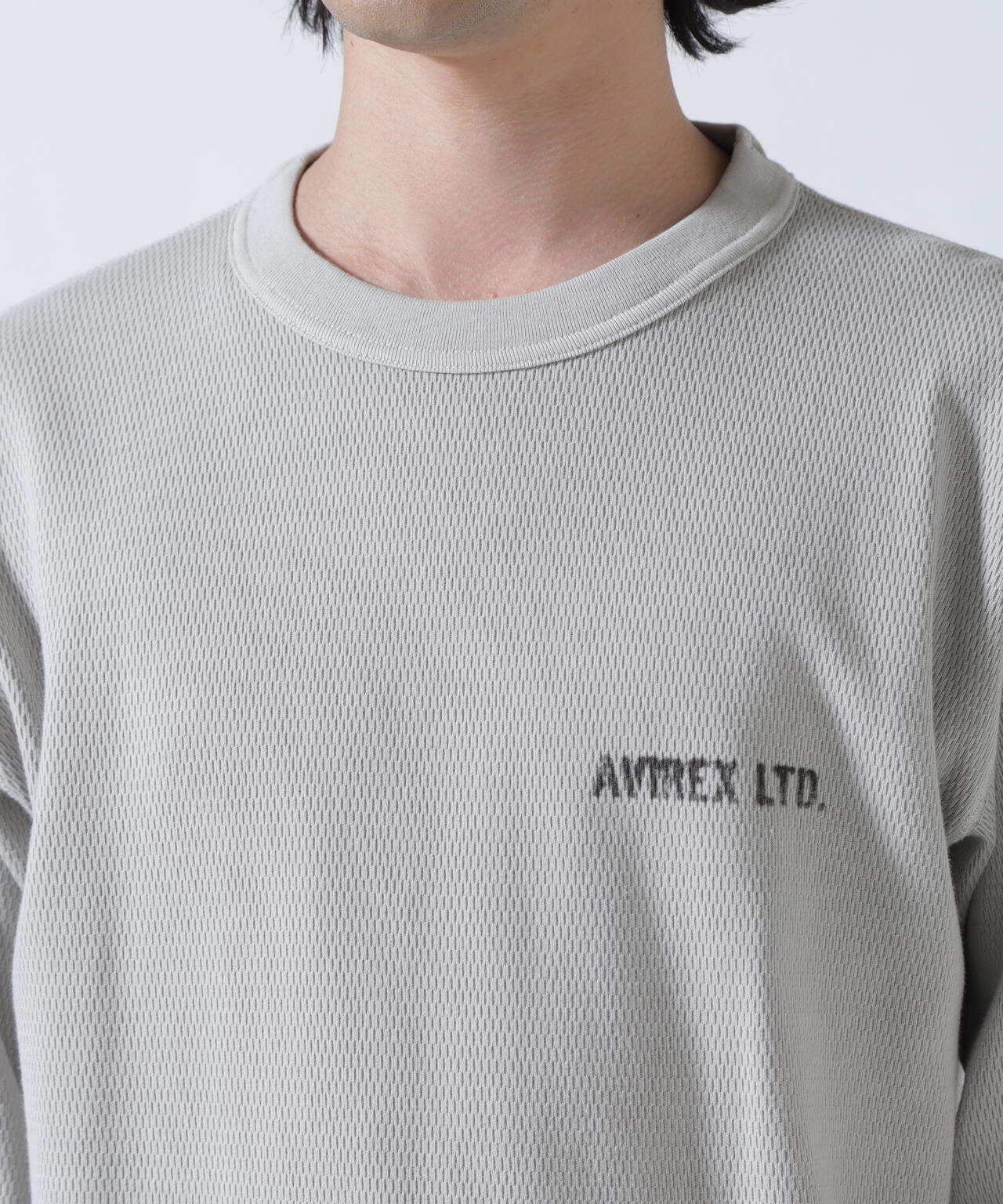 STENCIL HONEYCOMB WAFFLE L/S T-SHIRT
