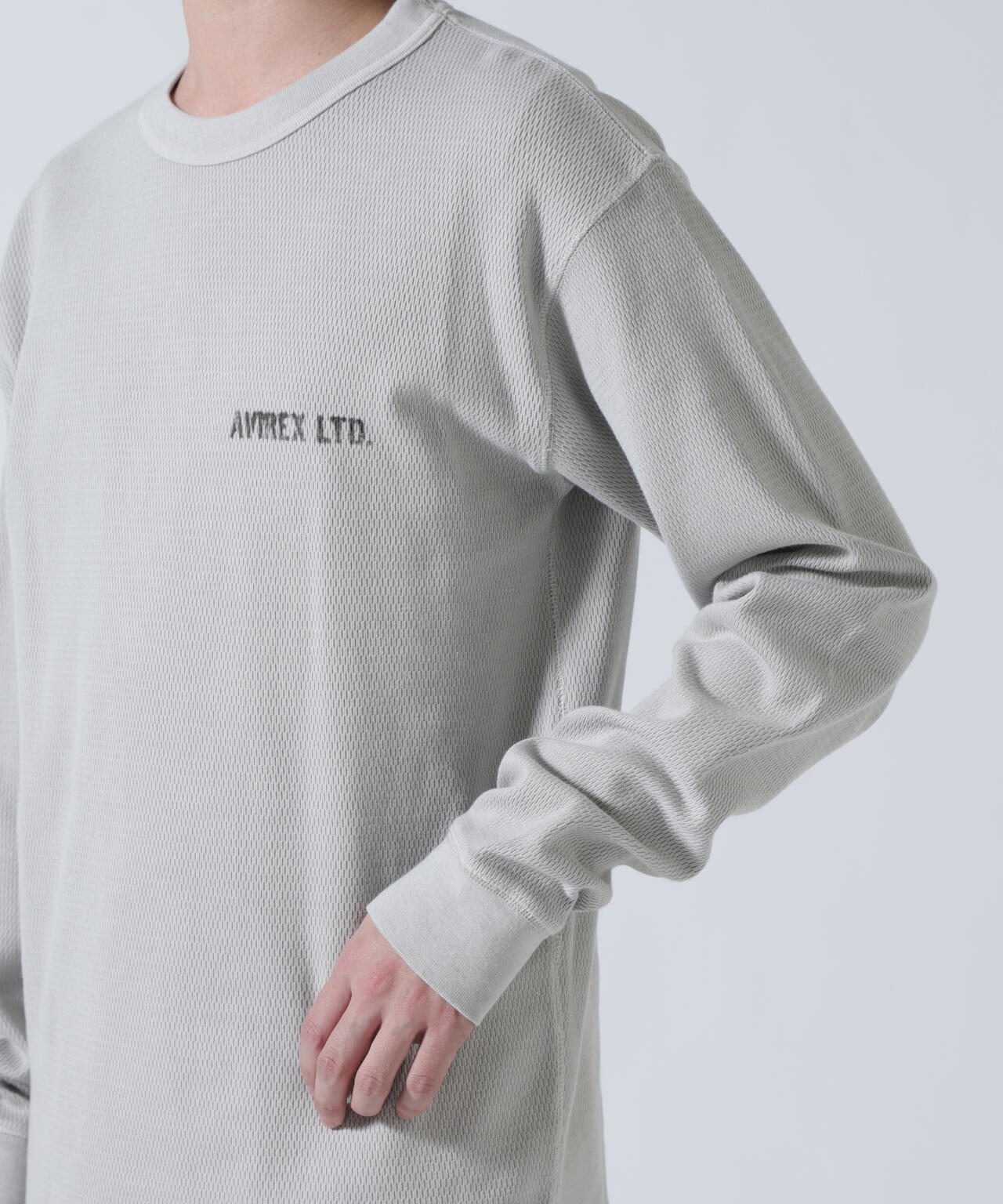 STENCIL HONEYCOMB WAFFLE L/S T-SHIRT