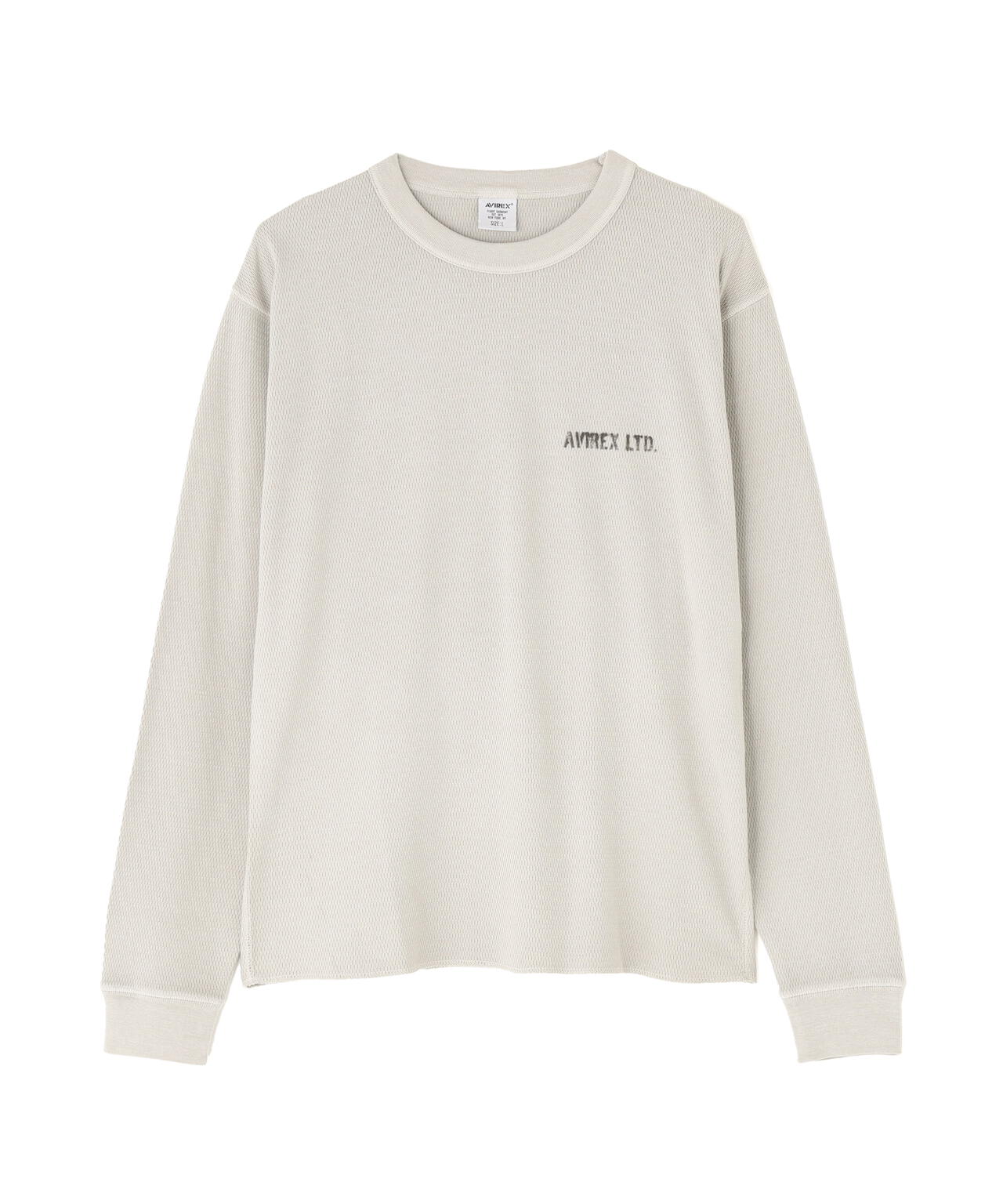 STENCIL HONEYCOMB WAFFLE L/S T-SHIRT