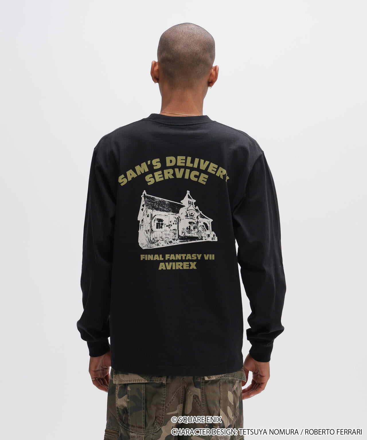 《AVIREX × FINAL FANTASY VII REMAKE》L/S T-SHIRT ”SAM'S DELIVERYSERVICE”