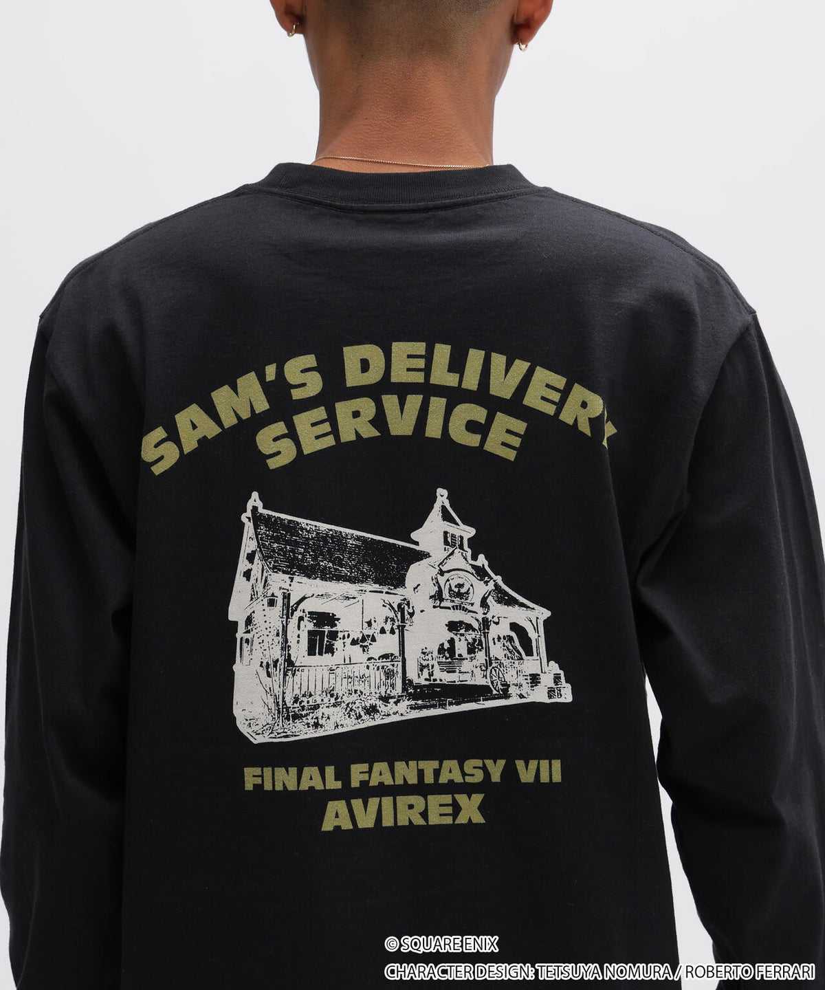 《AVIREX × FINAL FANTASY VII REMAKE》L/S T-SHIRT ”SAM'S DELIVERYSERVICE”