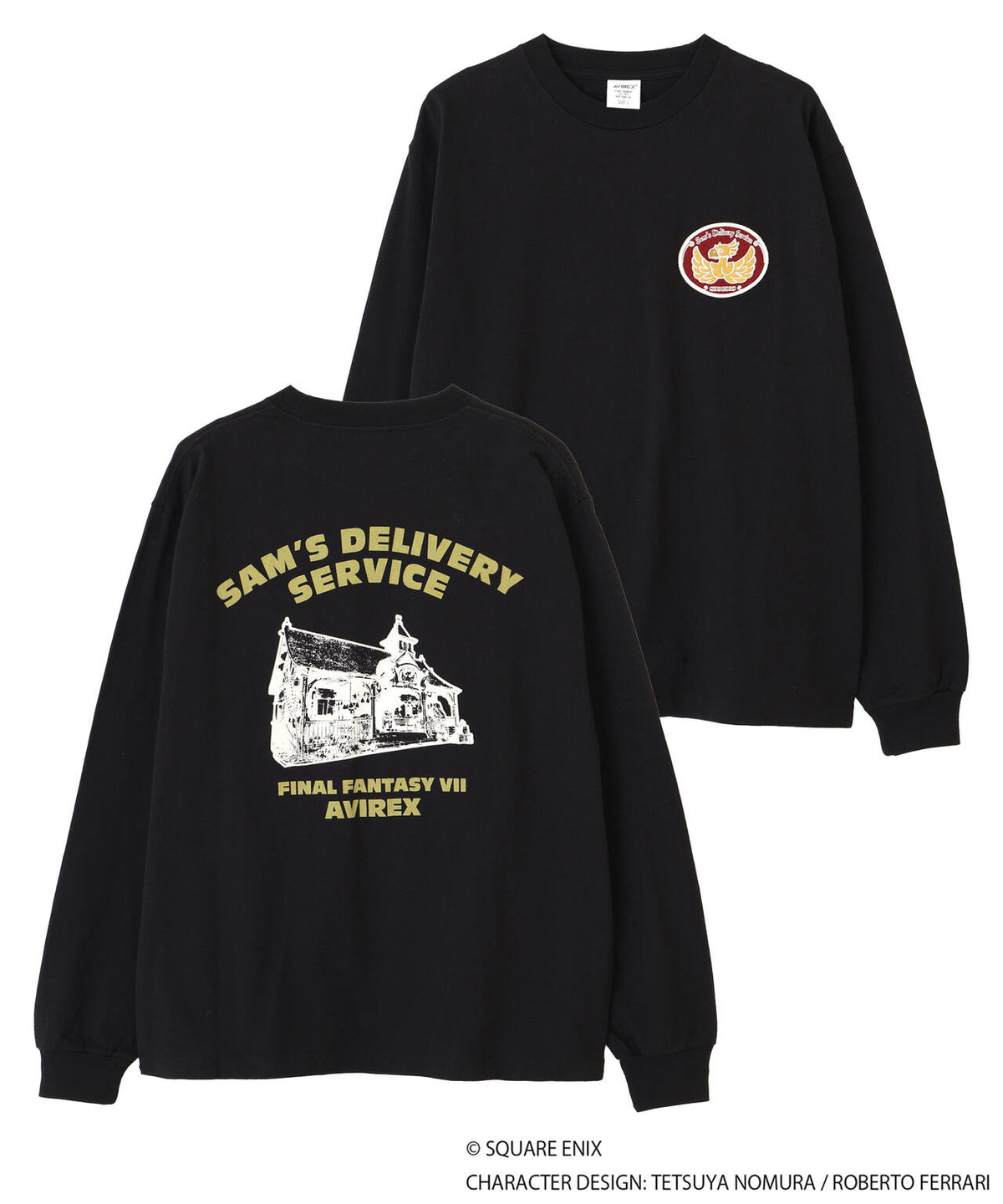 《AVIREX × FINAL FANTASY VII REMAKE》L/S T-SHIRT ”SAM'S DELIVERYSERVICE”