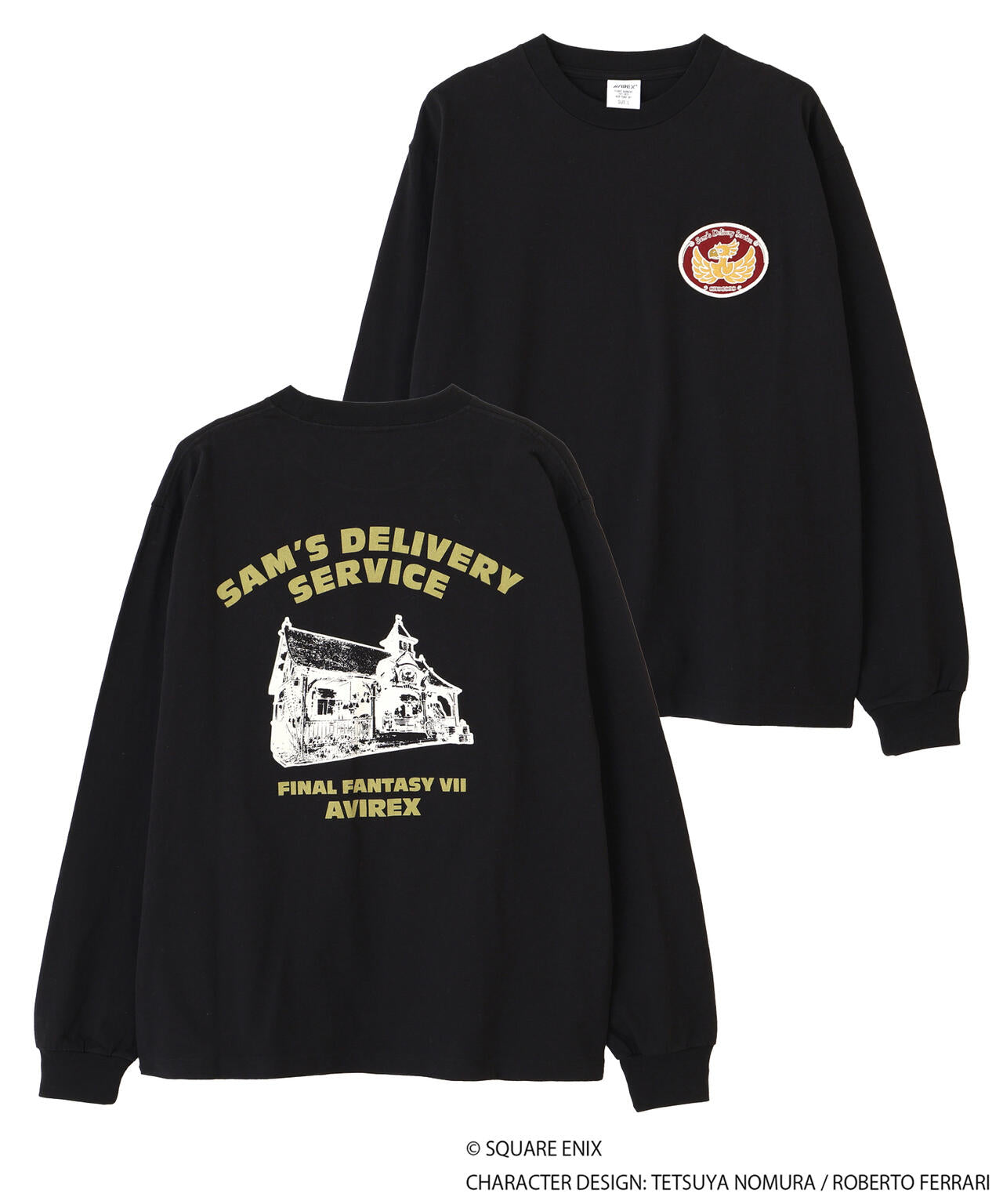《AVIREX × FINAL FANTASY VII REMAKE》L/S T-SHIRT ”SAM'S DELIVERYSERVICE”