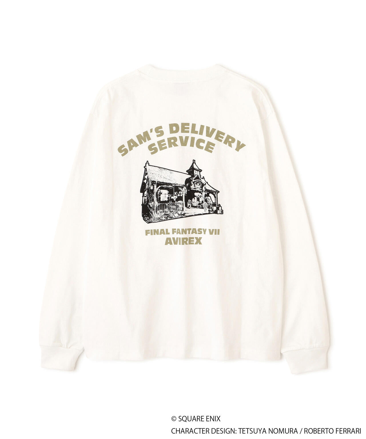 《AVIREX × FINAL FANTASY VII REMAKE》L/S T-SHIRT ”SAM'S DELIVERYSERVICE”