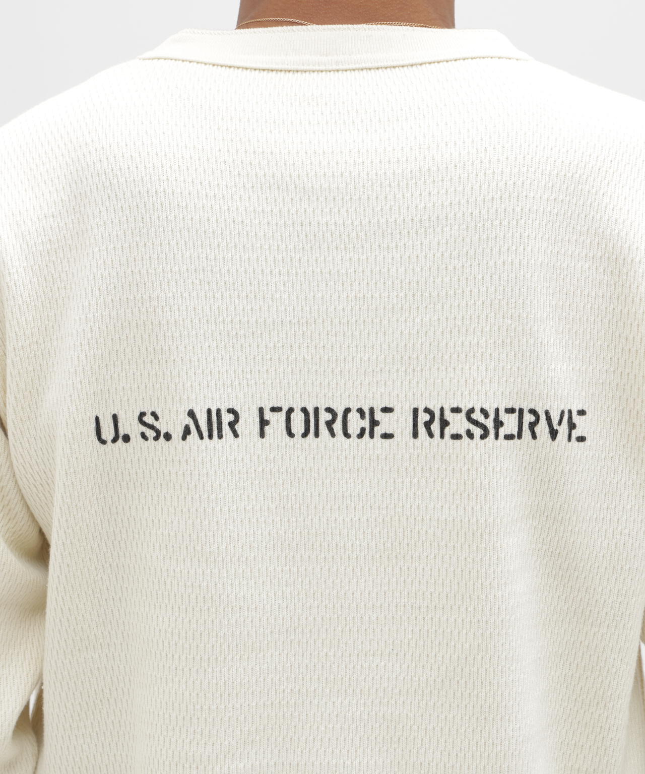 《WEB&DEPOT限定》STENCIL HONEYCOMB HENRY NECK L/S T-SHIRT