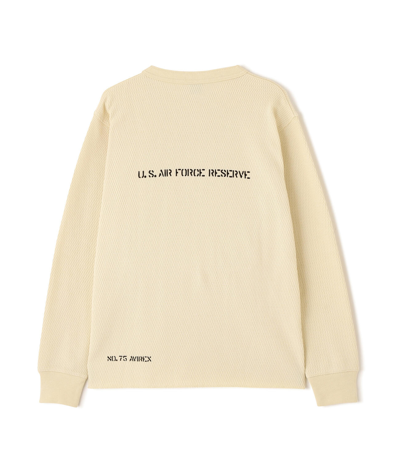 《WEB&DEPOT限定》STENCIL HONEYCOMB HENRY NECK L/S T-SHIRT