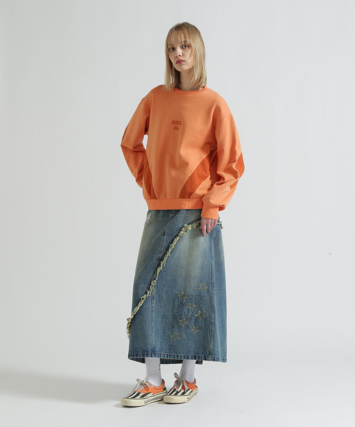COLOR BLOCK MILITARY PULLOVER