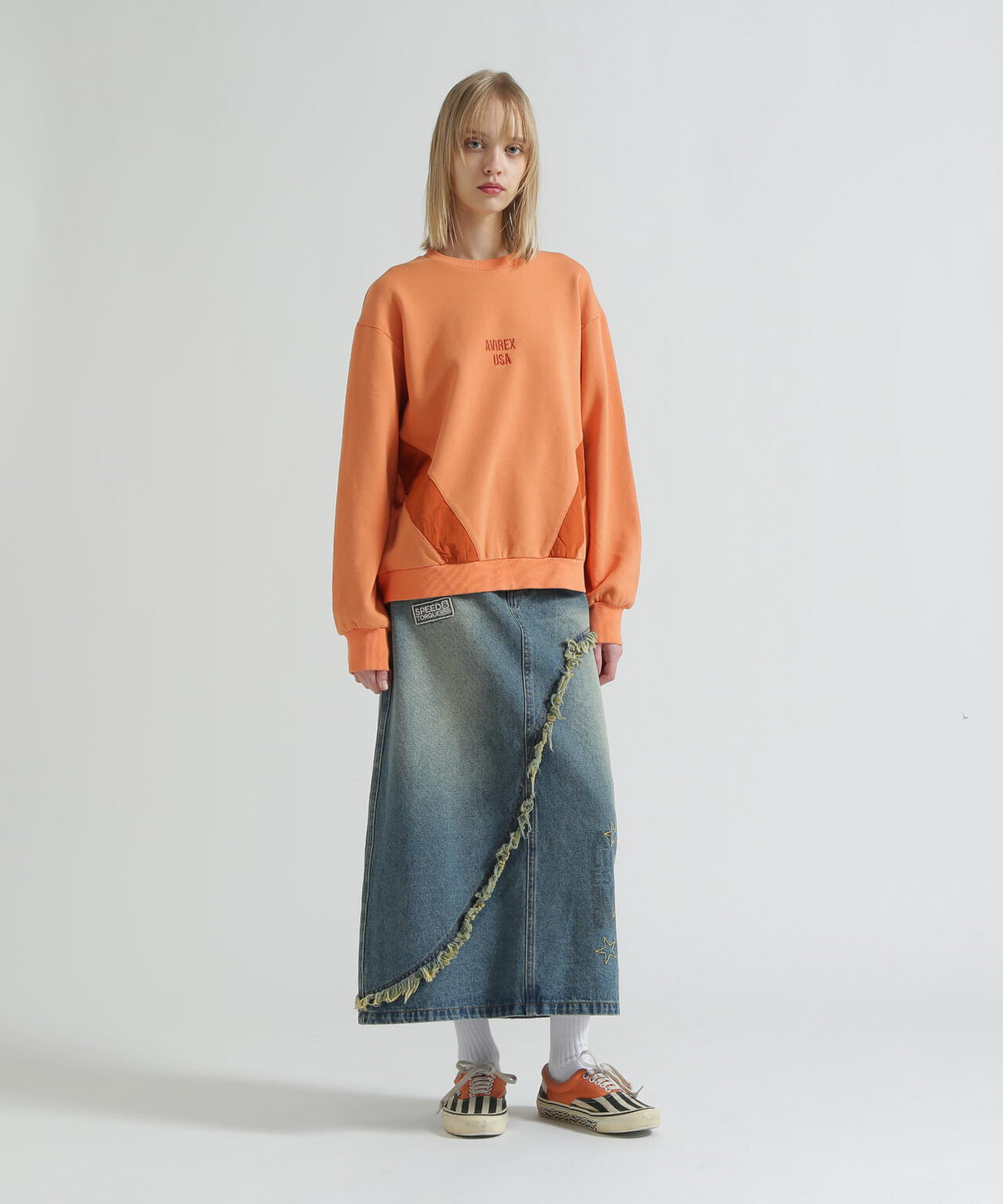 COLOR BLOCK MILITARY PULLOVER