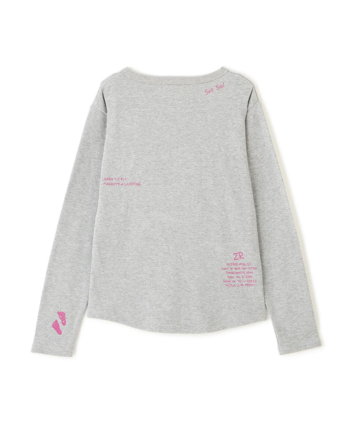 《WOMAN》HONEYCOMB WAFFLE HENLEY