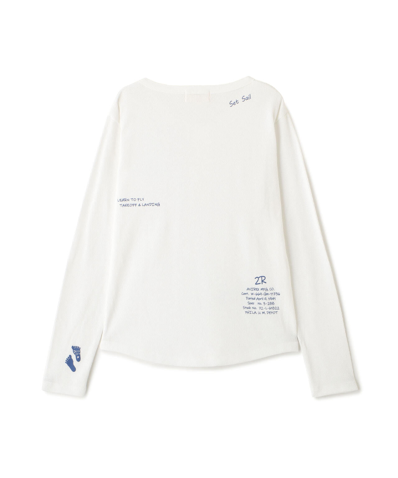 《WOMAN》HONEYCOMB WAFFLE HENLEY