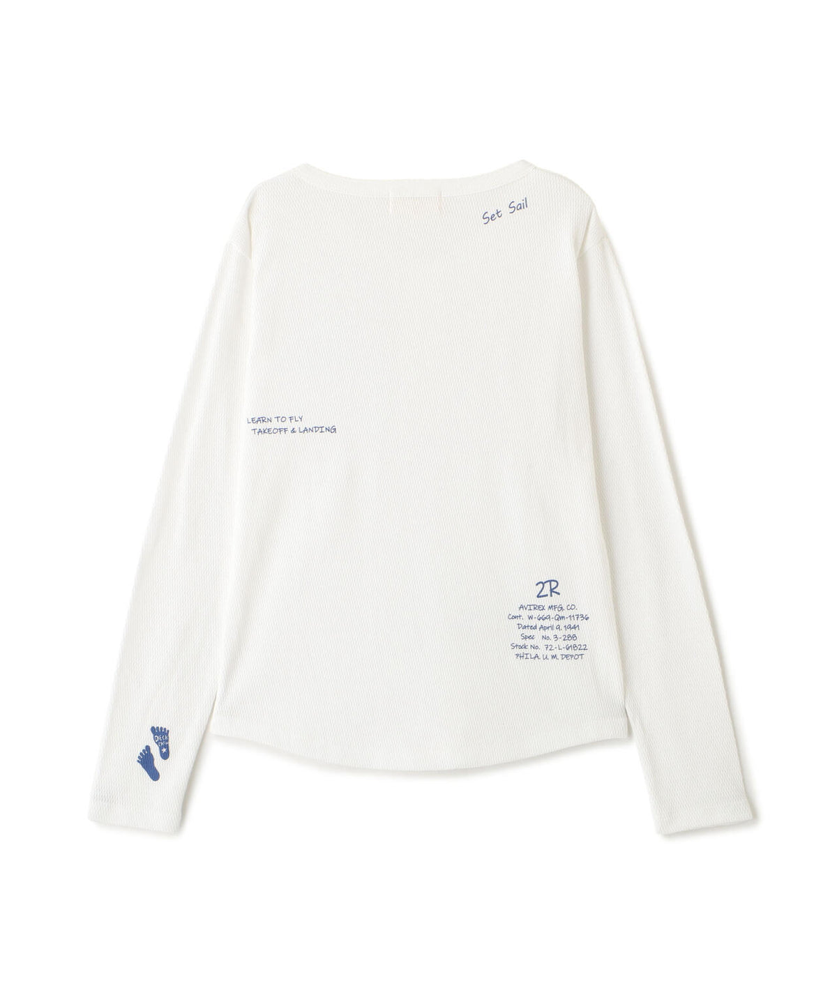 《WOMAN》HONEYCOMB WAFFLE HENLEY