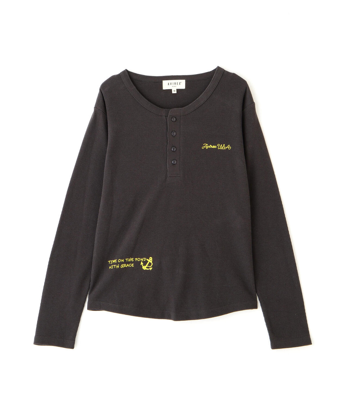 《WOMAN》HONEYCOMB WAFFLE HENLEY