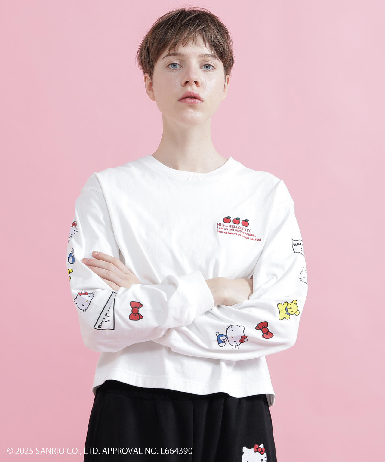 《AVIREX×HELLO KITTY》LONG SLEEVE T-SHIRT