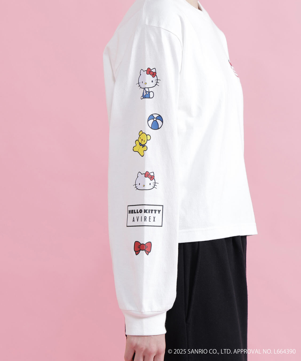 《AVIREX×HELLO KITTY》LONG SLEEVE T-SHIRT