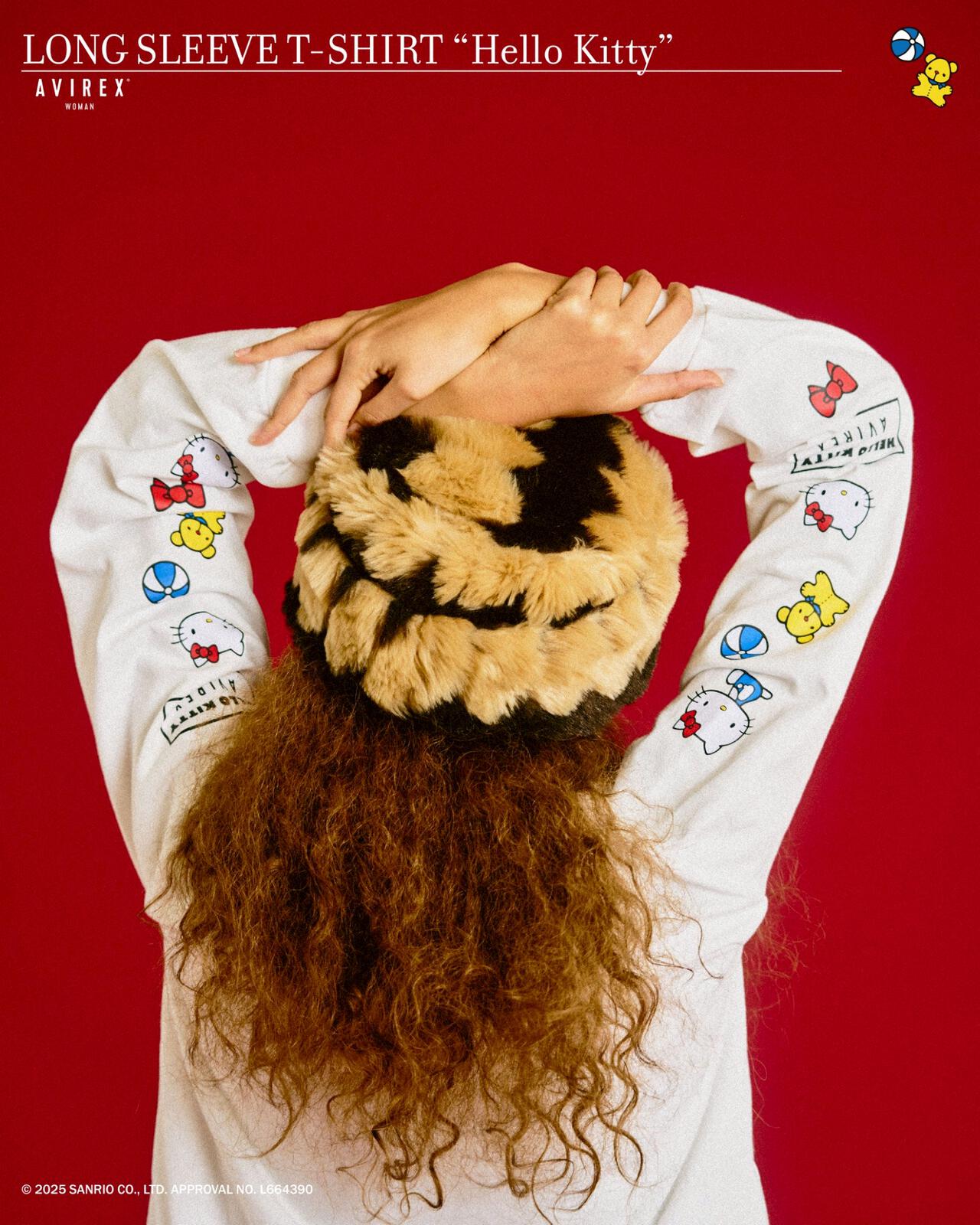《AVIREX×HELLO KITTY》LONG SLEEVE T-SHIRT