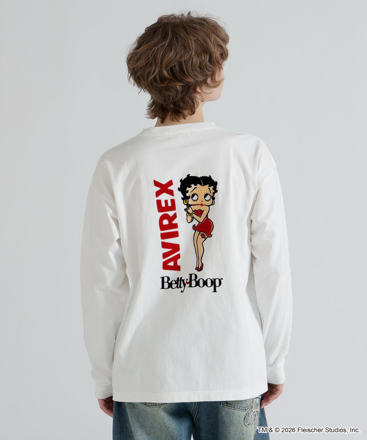 《AVIREX × Betty Boop》LONG SLEEVE T-SHIRT