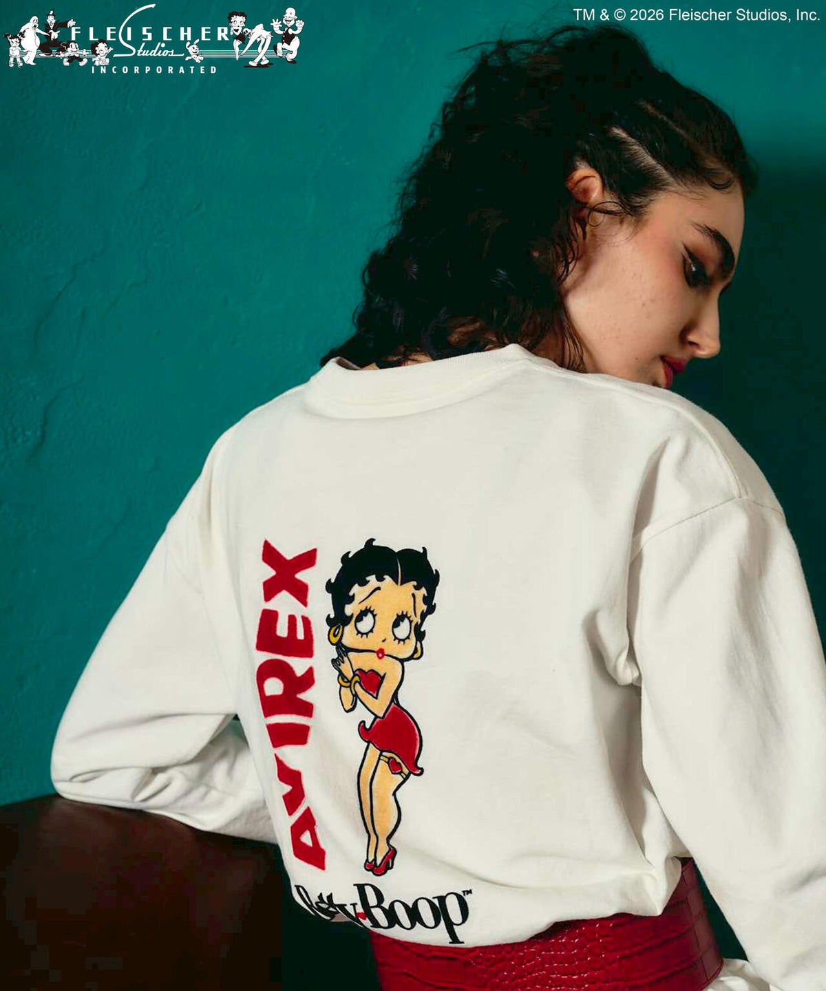 《AVIREX × Betty Boop》LONG SLEEVE T-SHIRT