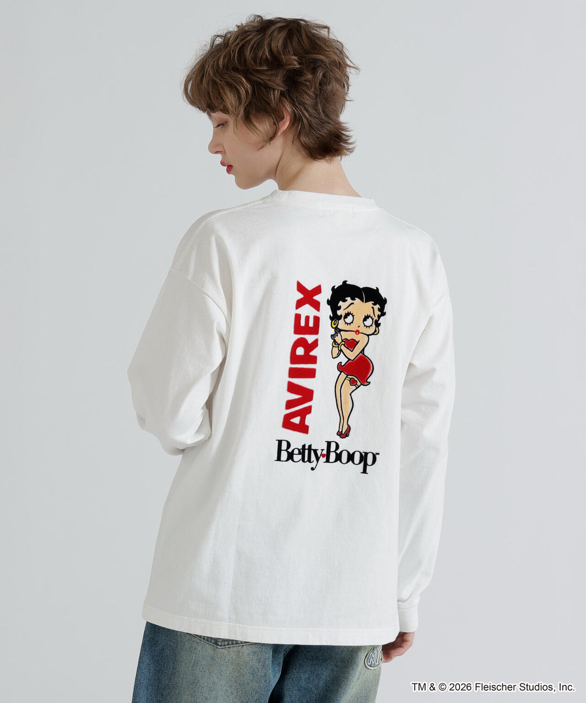 《AVIREX × Betty Boop》LONG SLEEVE T-SHIRT