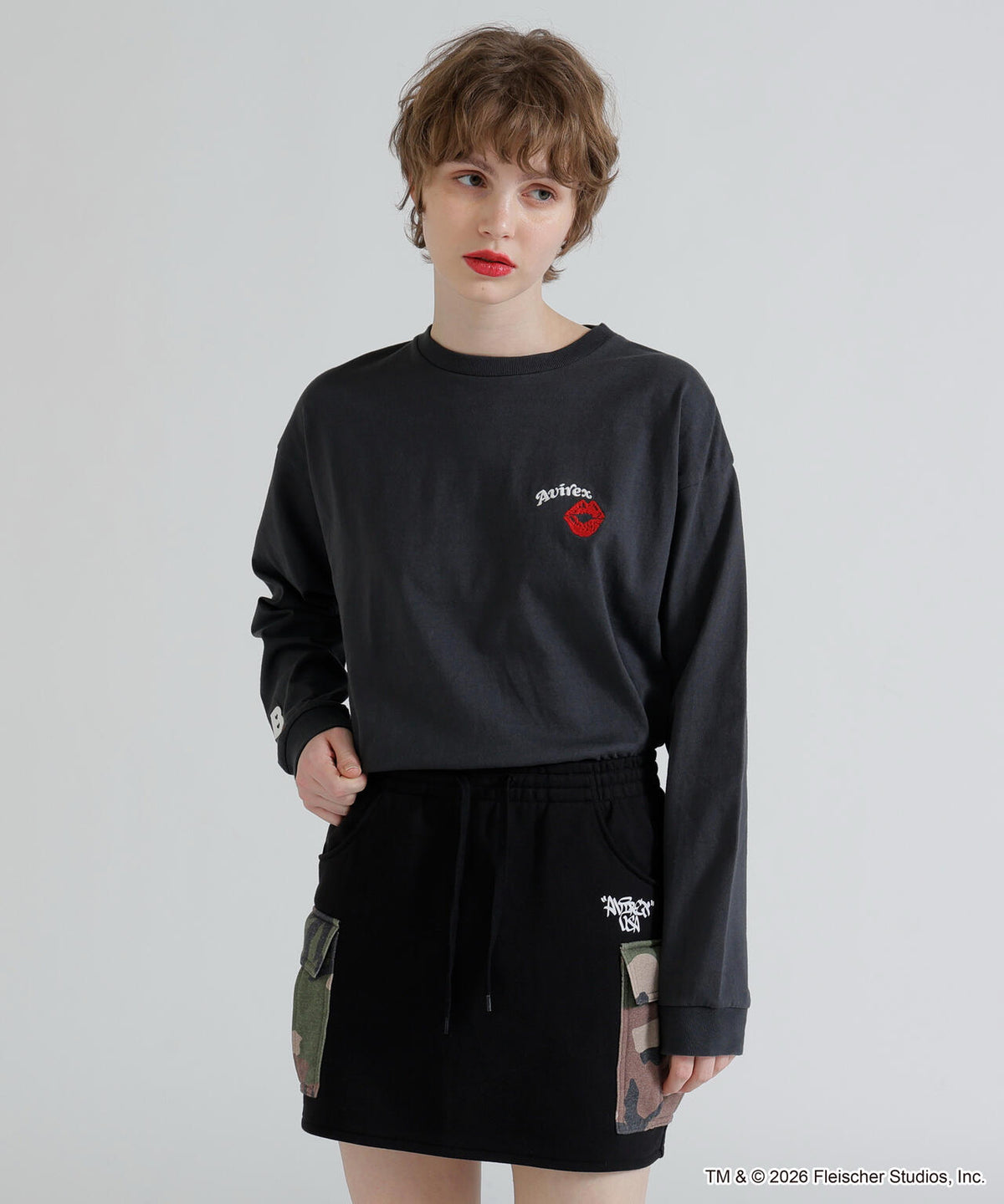 《AVIREX × Betty Boop》LONG SLEEVE T-SHIRT