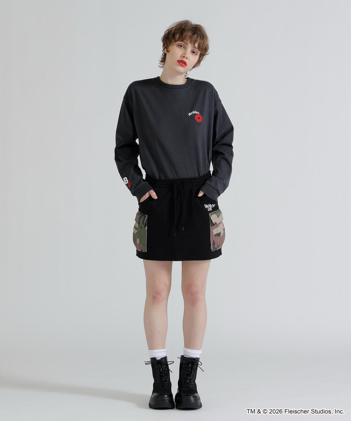 《AVIREX × Betty Boop》LONG SLEEVE T-SHIRT