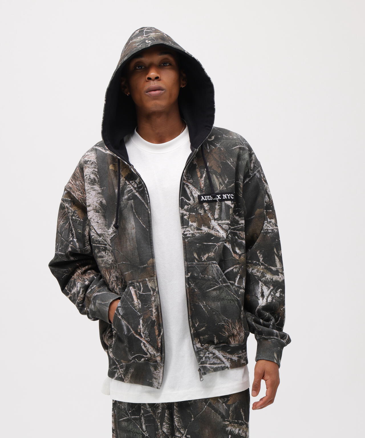 ZIP UP HOODIE ”REAL TREE CAMO”