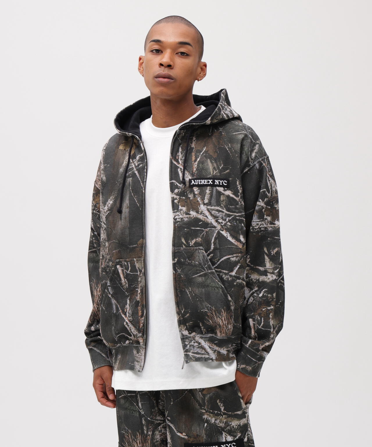 ZIP UP HOODIE ”REAL TREE CAMO”
