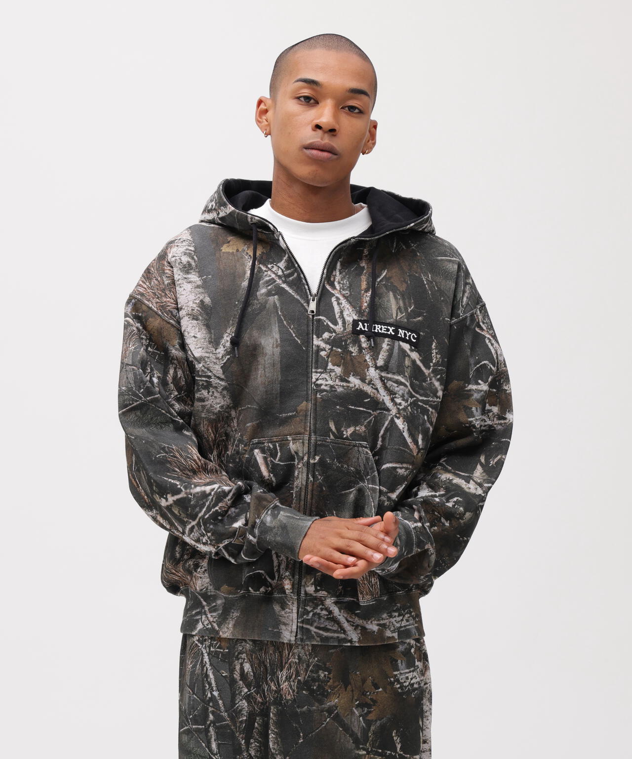ZIP UP HOODIE ”REAL TREE CAMO”