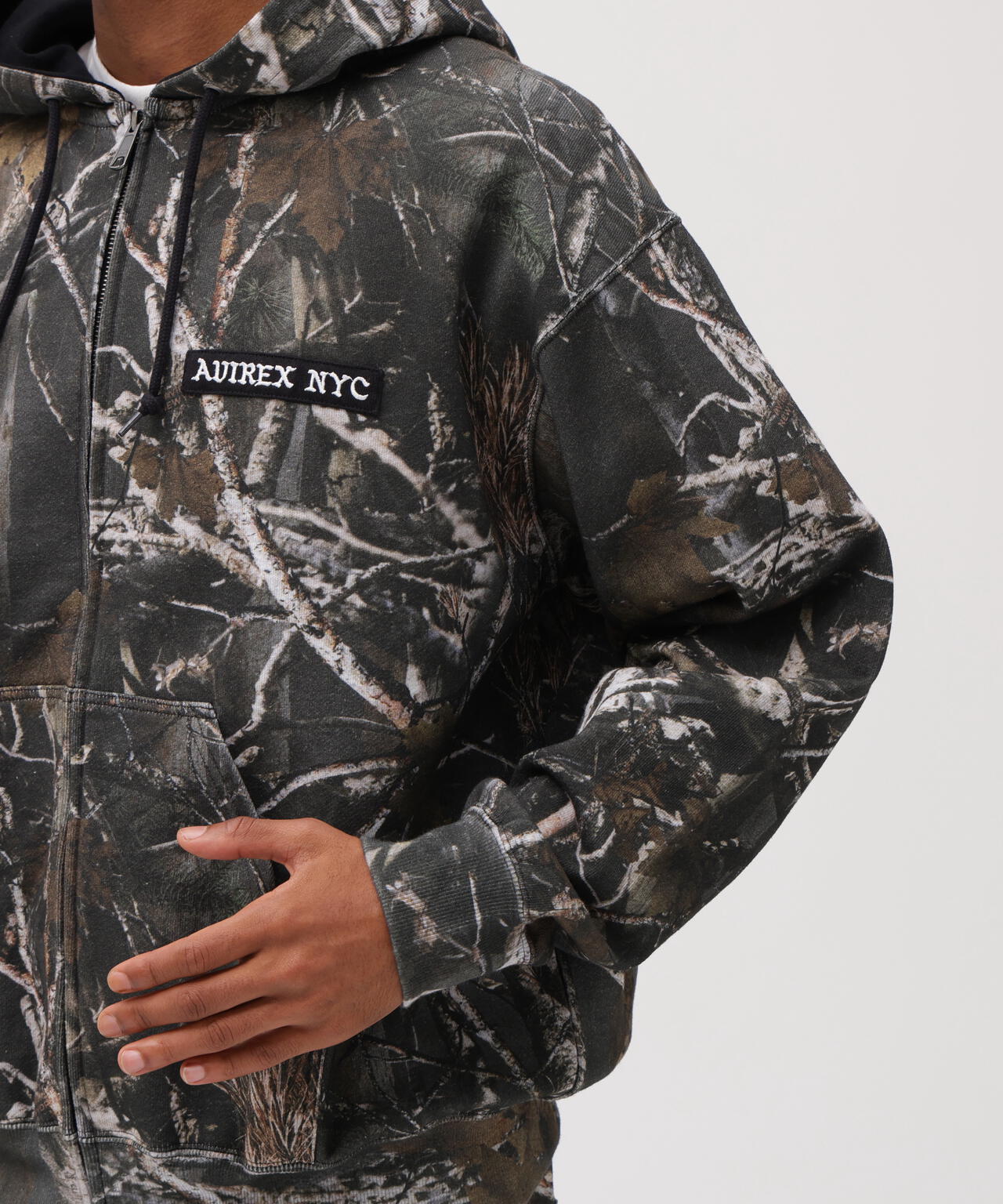 ZIP UP HOODIE ”REAL TREE CAMO”