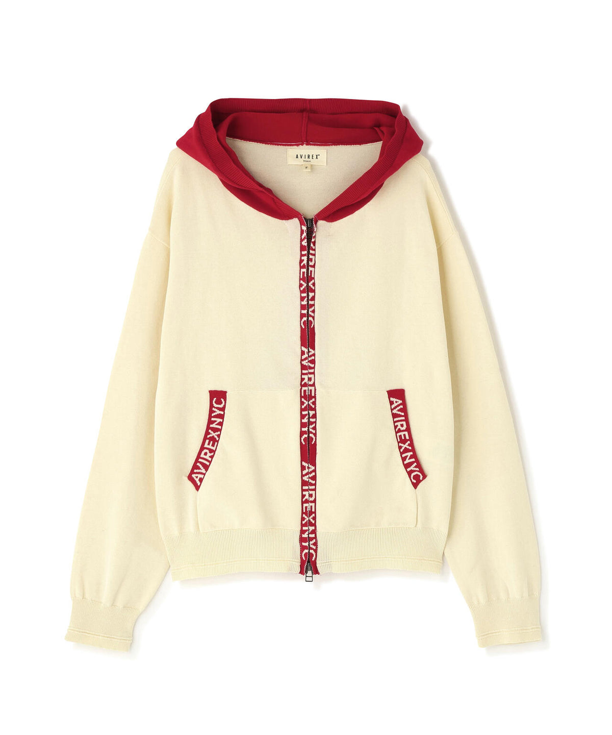 《WOMAN》SWEAT LOOK KNIT HOODIE