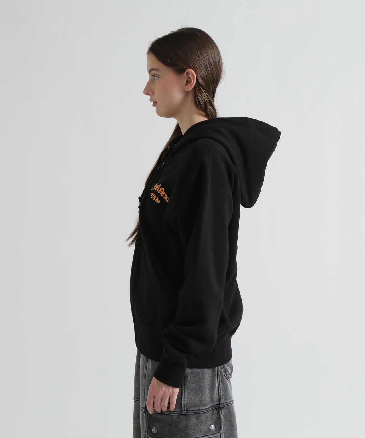 《WOMAN》SAGARA CIRCLE LOGO TOMCAT ZIP PARKA