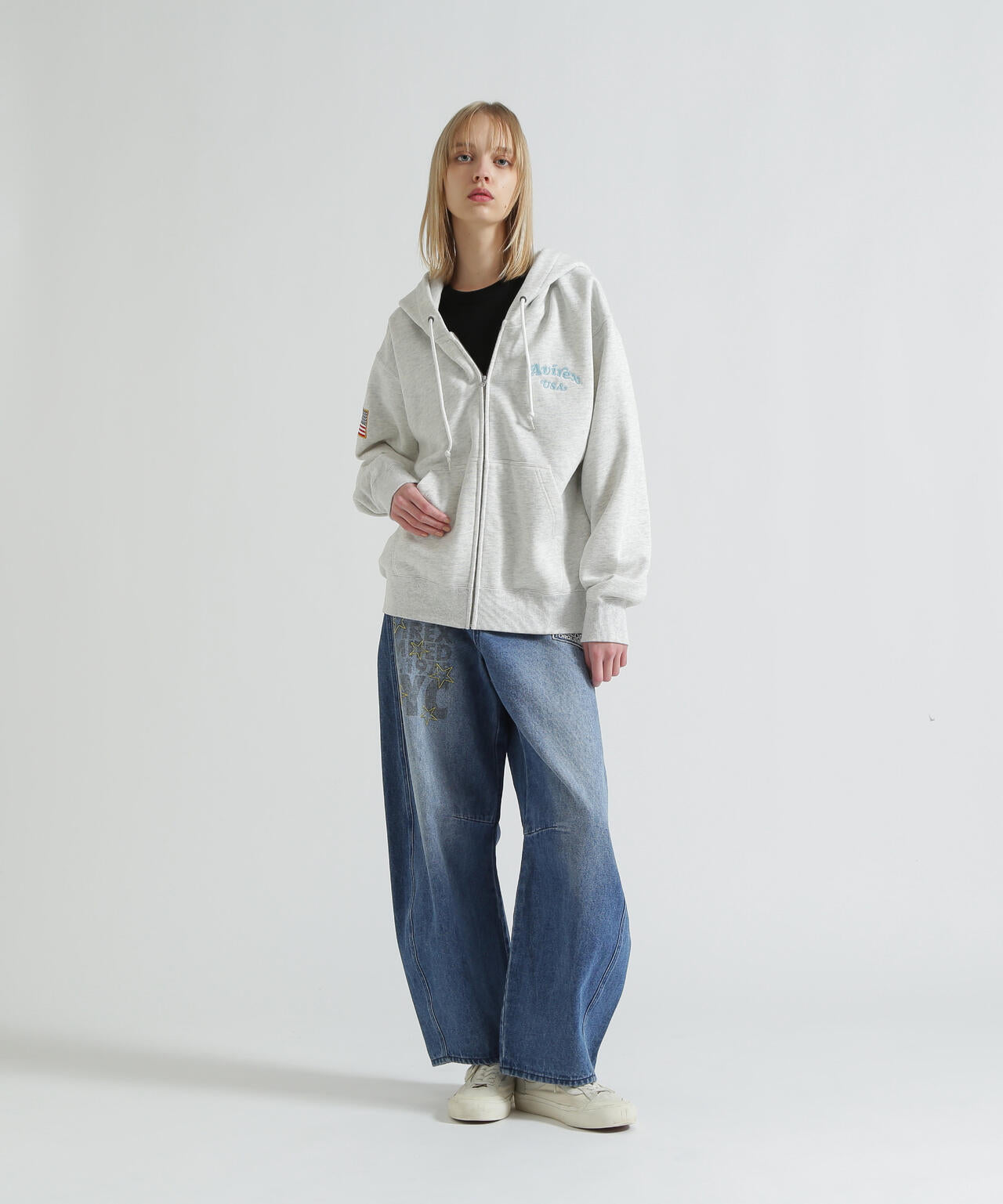 《WOMAN》SAGARA CIRCLE LOGO TOMCAT ZIP PARKA
