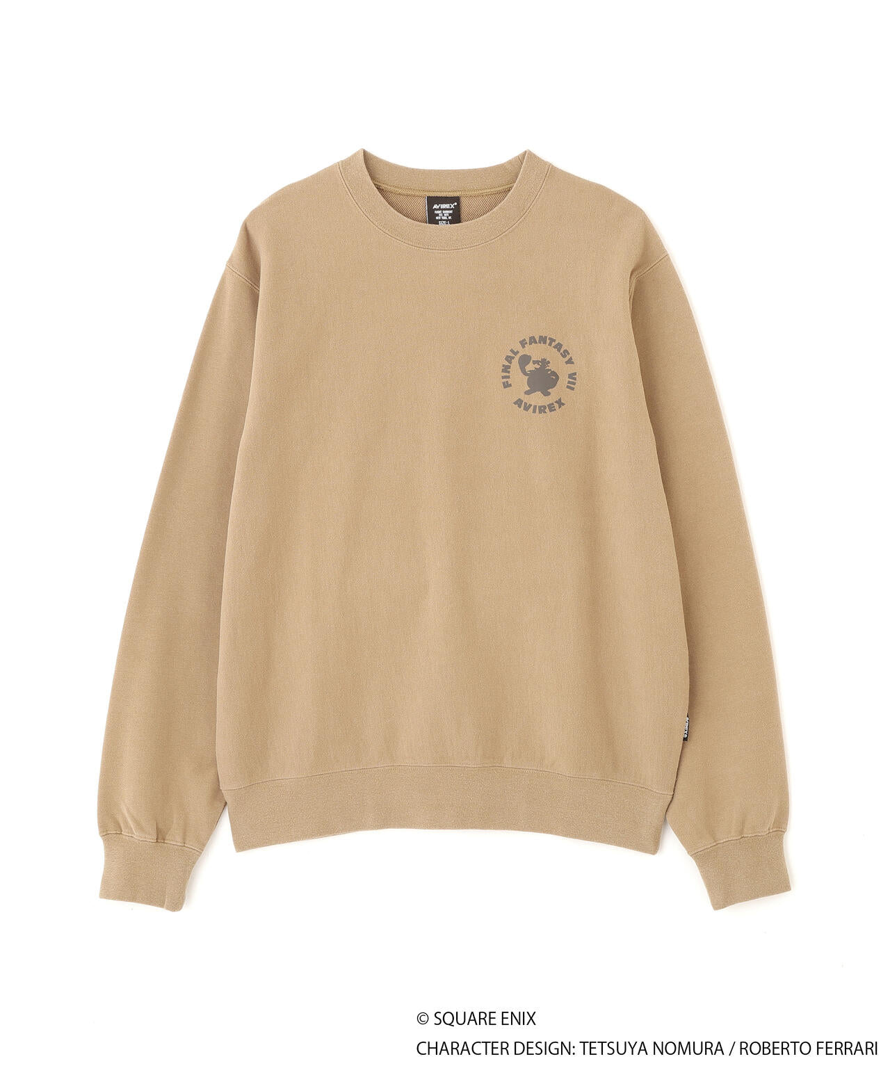 《AVIREX × FINAL FANTASY VII REMAKE》CREW NECK SWEAT ”CaitSith & MOOGLE”