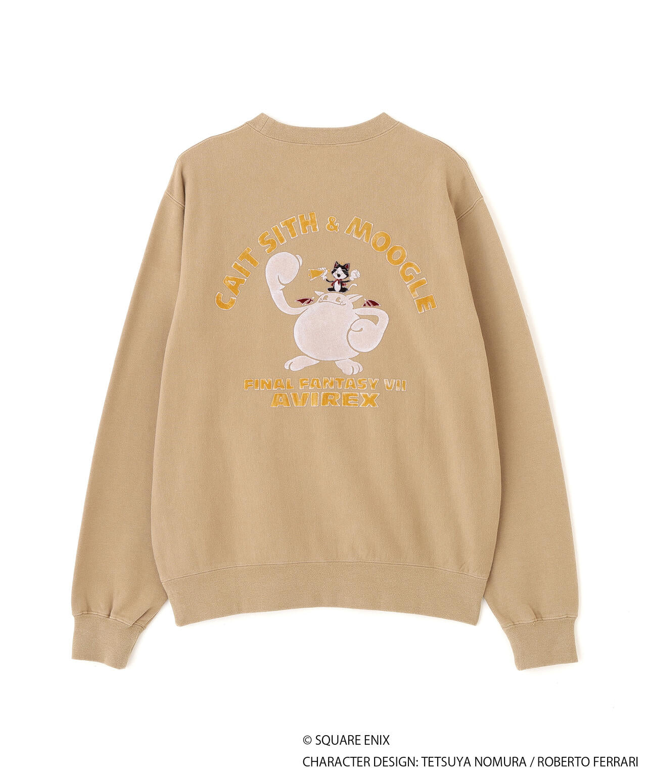 《AVIREX × FINAL FANTASY VII REMAKE》CREW NECK SWEAT ”CaitSith & MOOGLE”