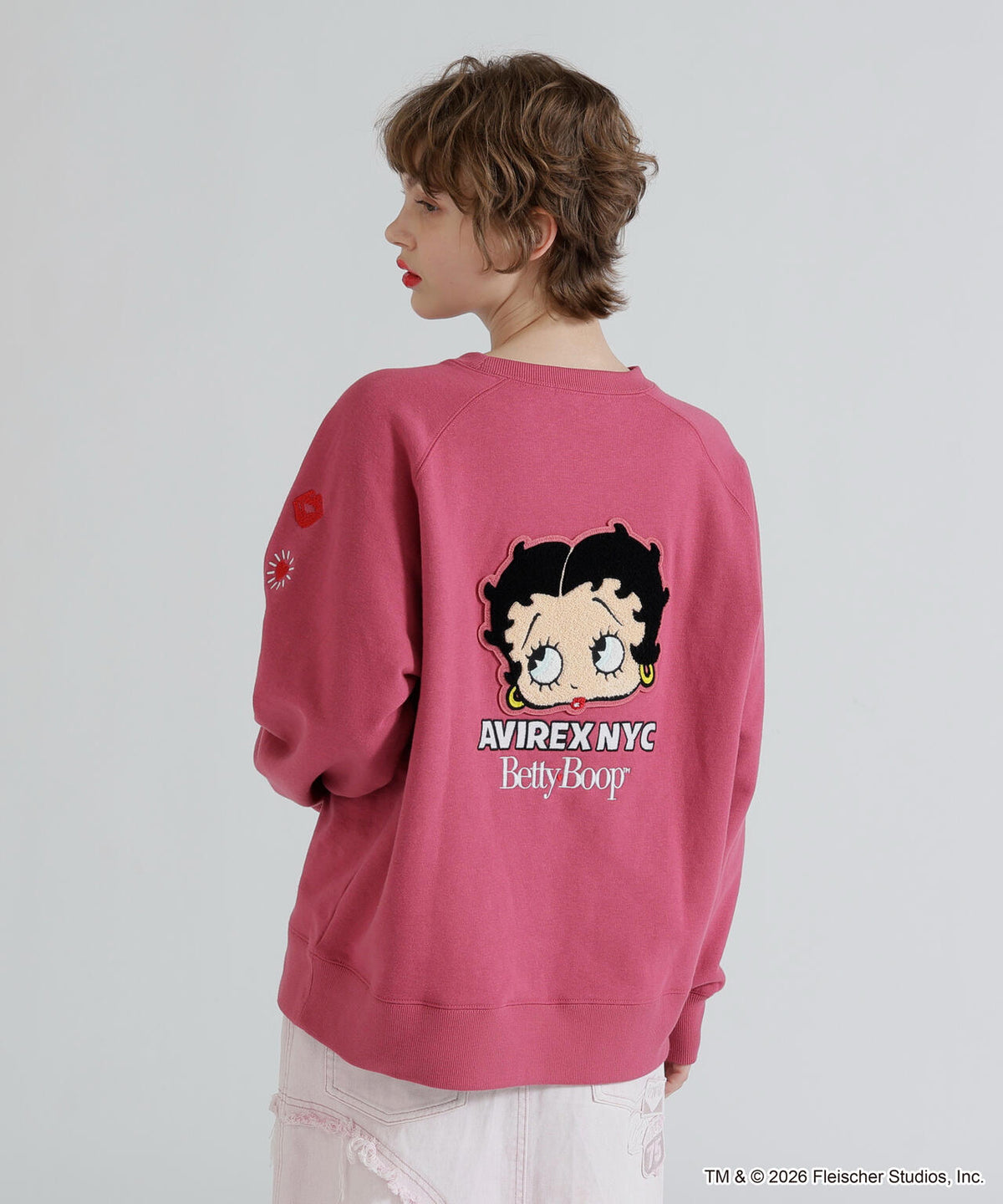 《AVIREX × Betty Boop》CREW NECK SWEAT