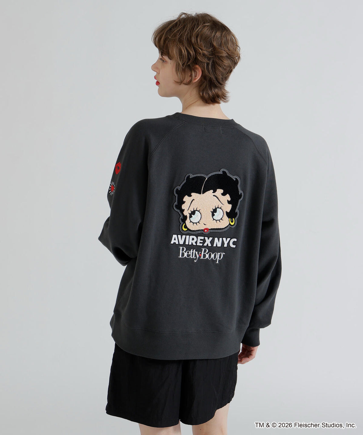 《AVIREX × Betty Boop》CREW NECK SWEAT