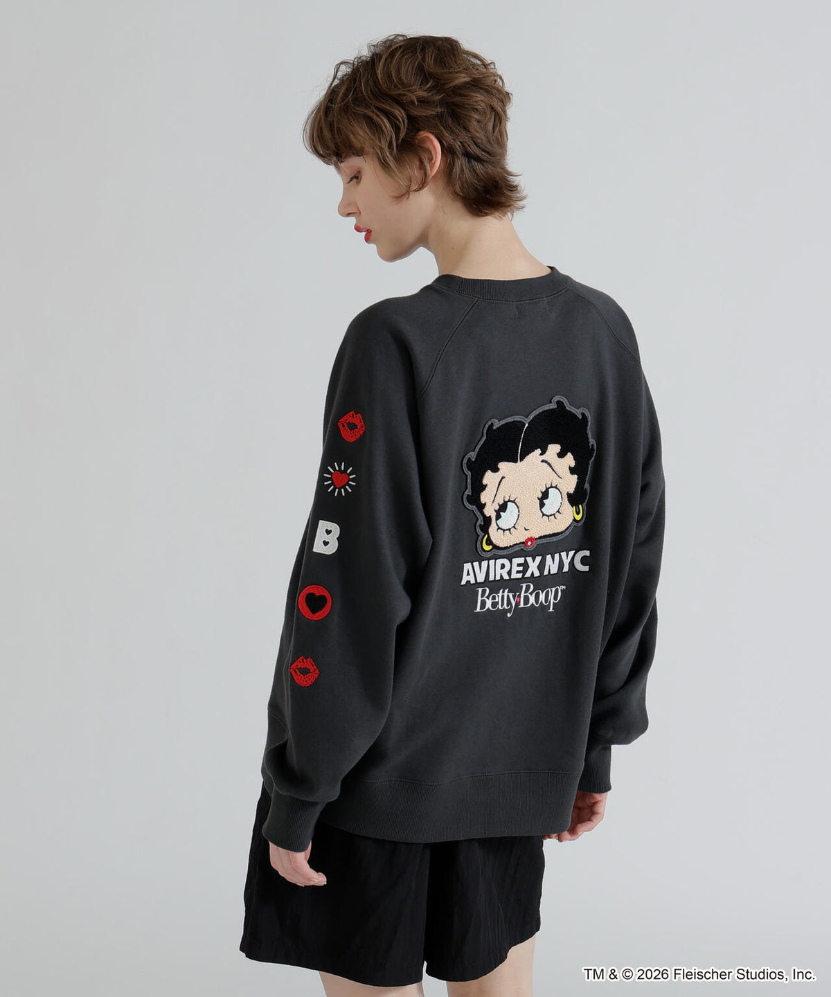 《AVIREX × Betty Boop》CREW NECK SWEAT