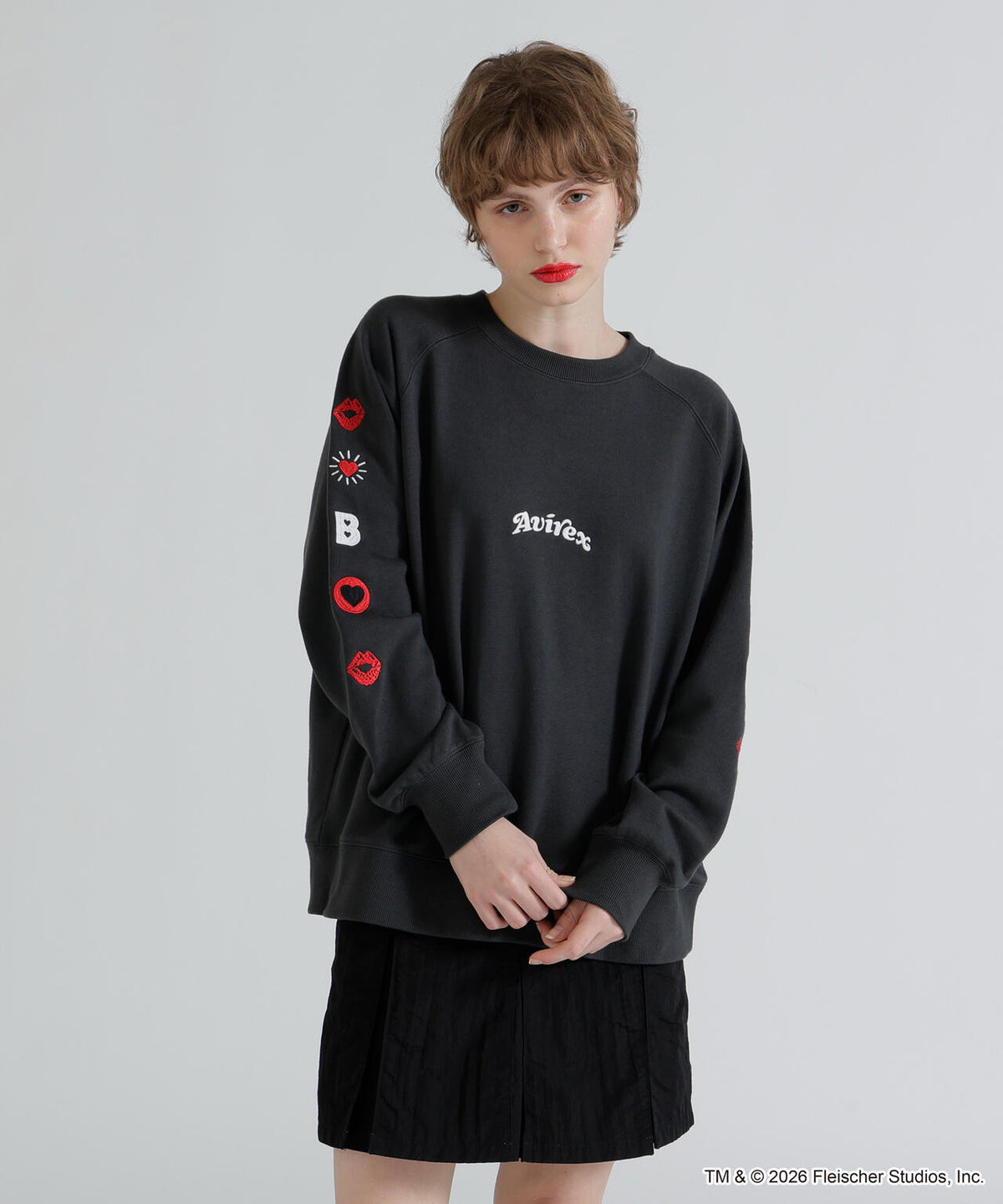 《AVIREX × Betty Boop》CREW NECK SWEAT