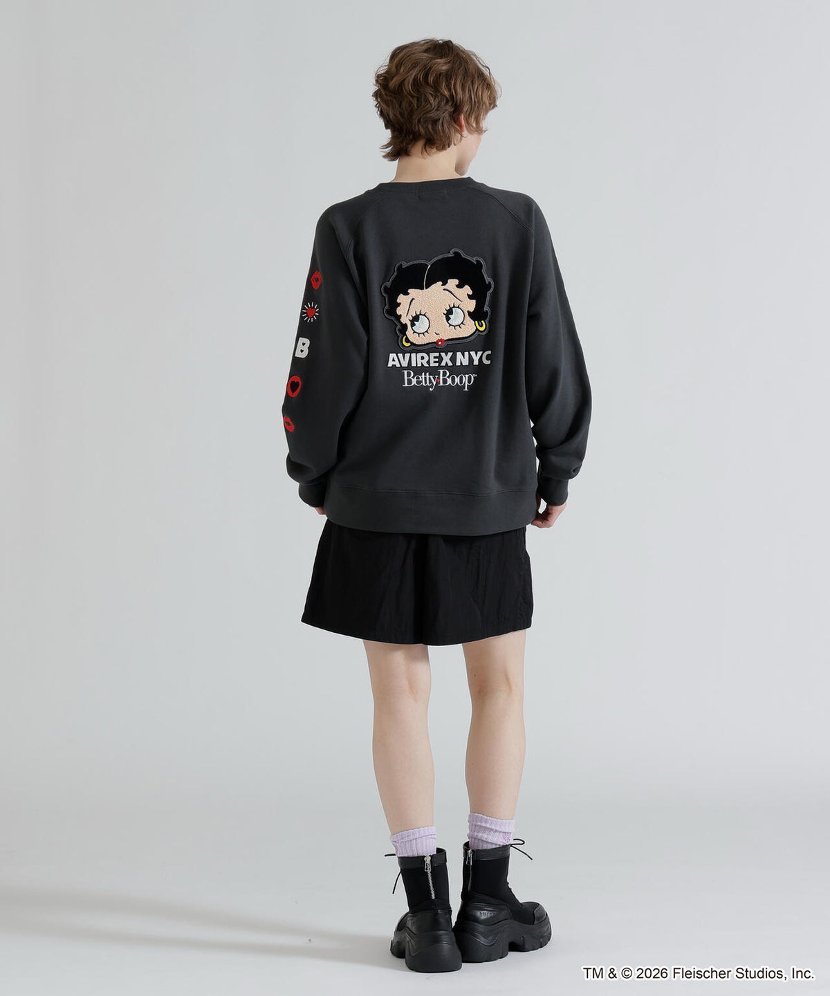 《AVIREX × Betty Boop》CREW NECK SWEAT