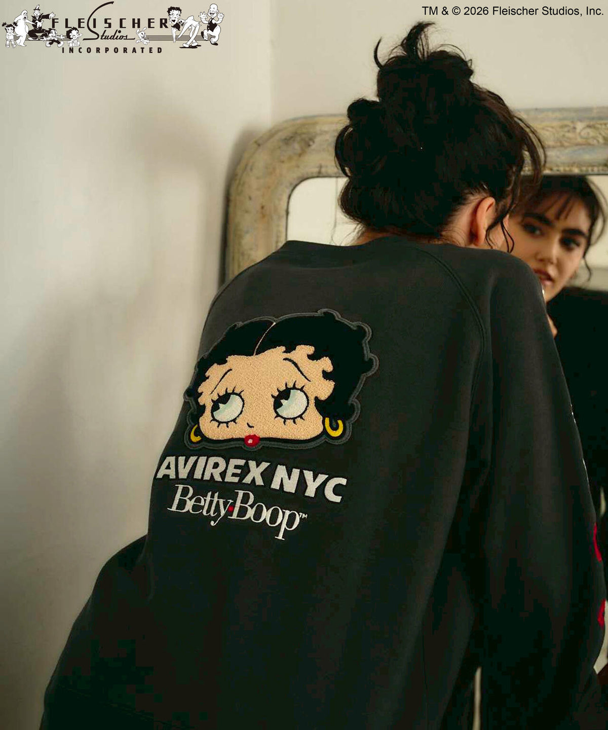 《AVIREX × Betty Boop》CREW NECK SWEAT