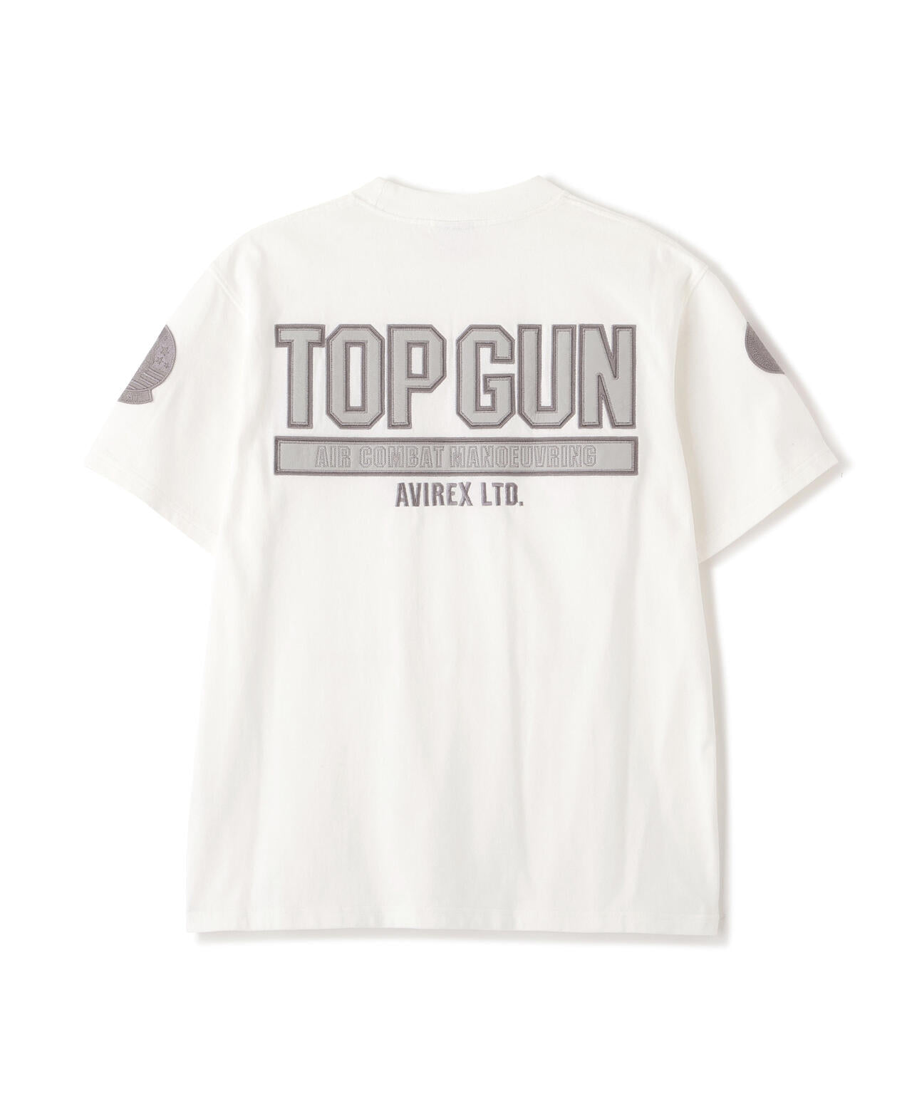 《直営店限定》S/S TOPGUN LEATHER PATCHED T-SHIRT
