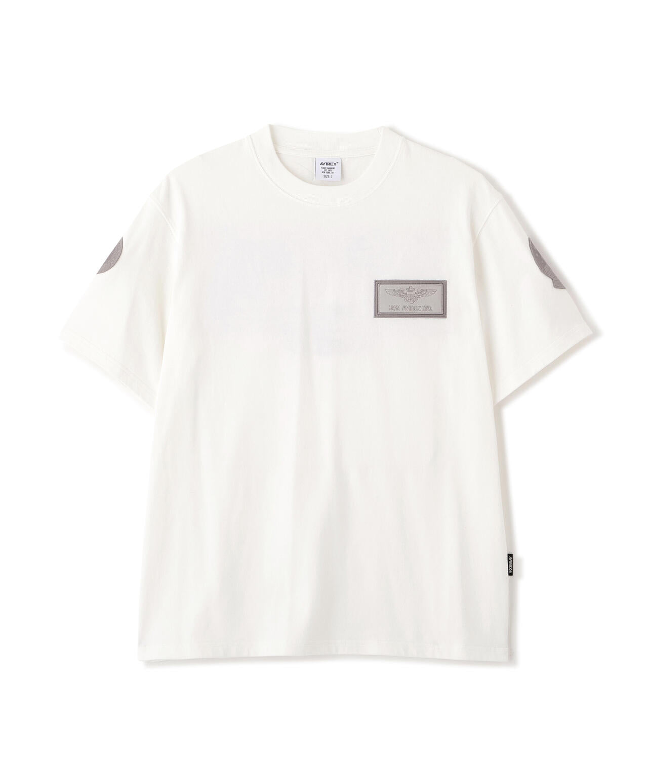 《直営店限定》S/S TOPGUN LEATHER PATCHED T-SHIRT