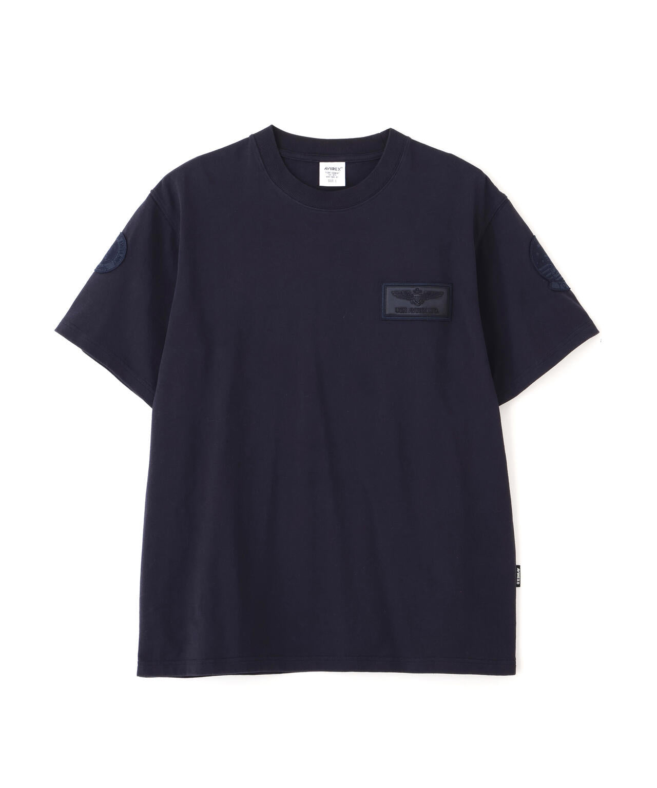 《直営店限定》S/S TOPGUN LEATHER PATCHED T-SHIRT