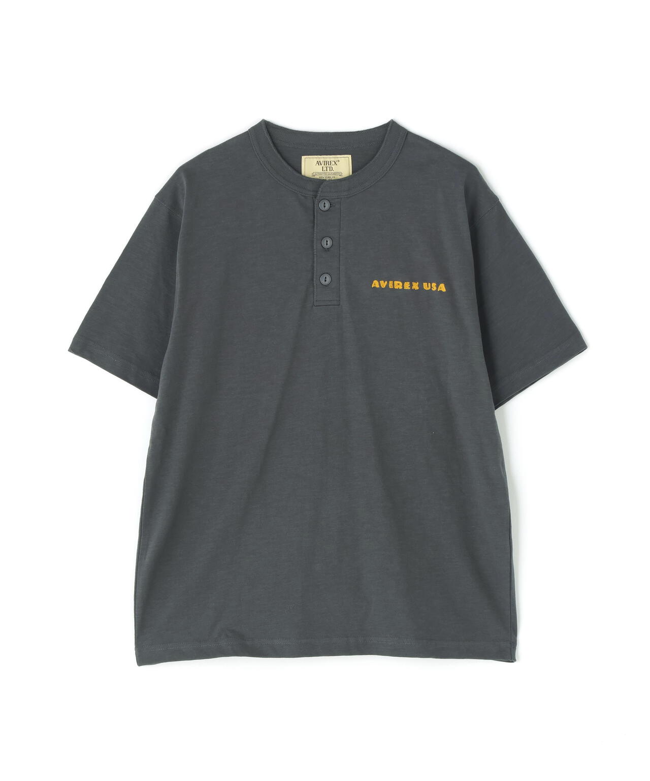 《A.A.R.C》HENLEY NECK T-SHIRT