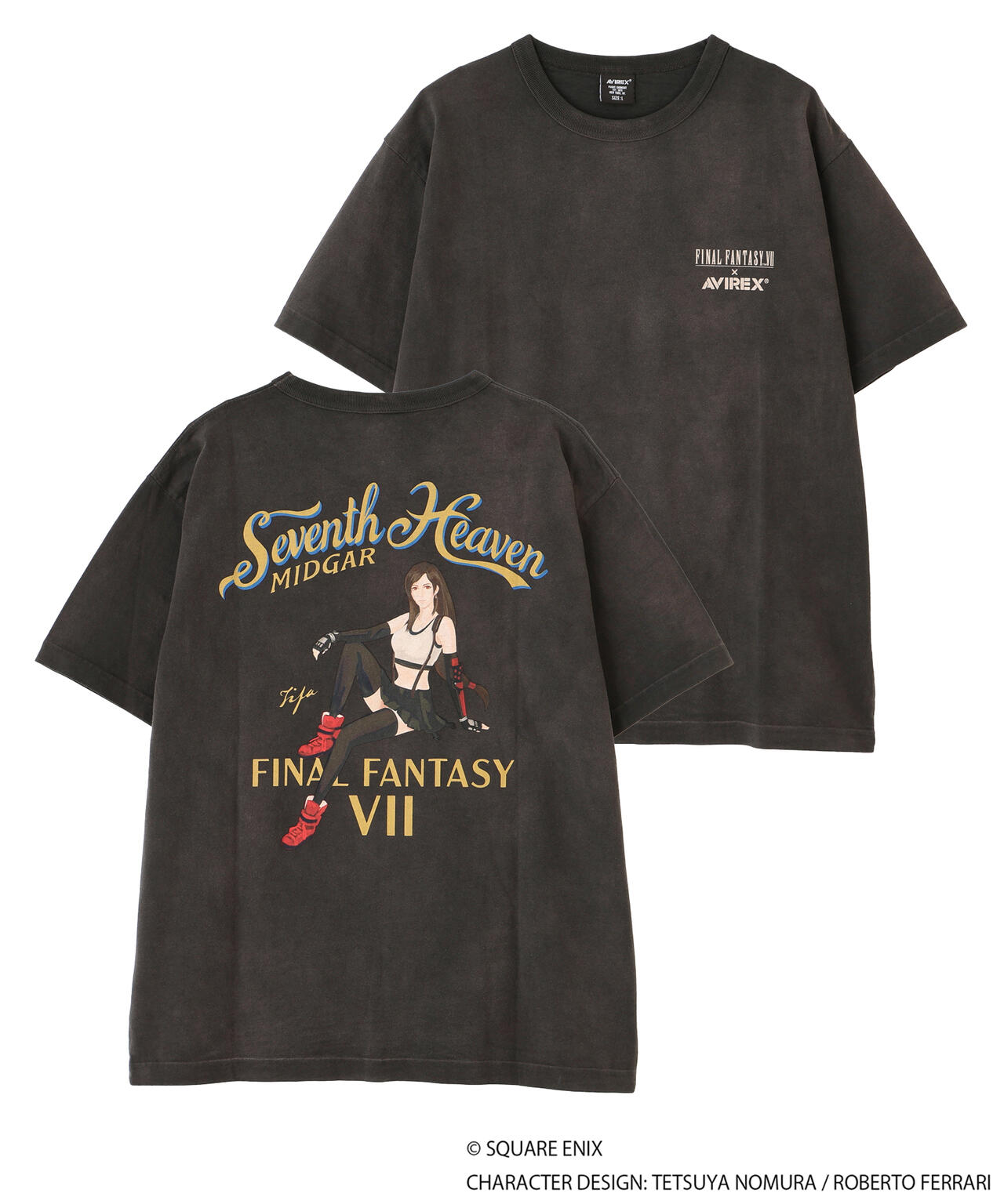 《AVIREX × FINAL FANTASY VII REMAKE》PINUP T-SHIRT ”TIFA & AERITH”