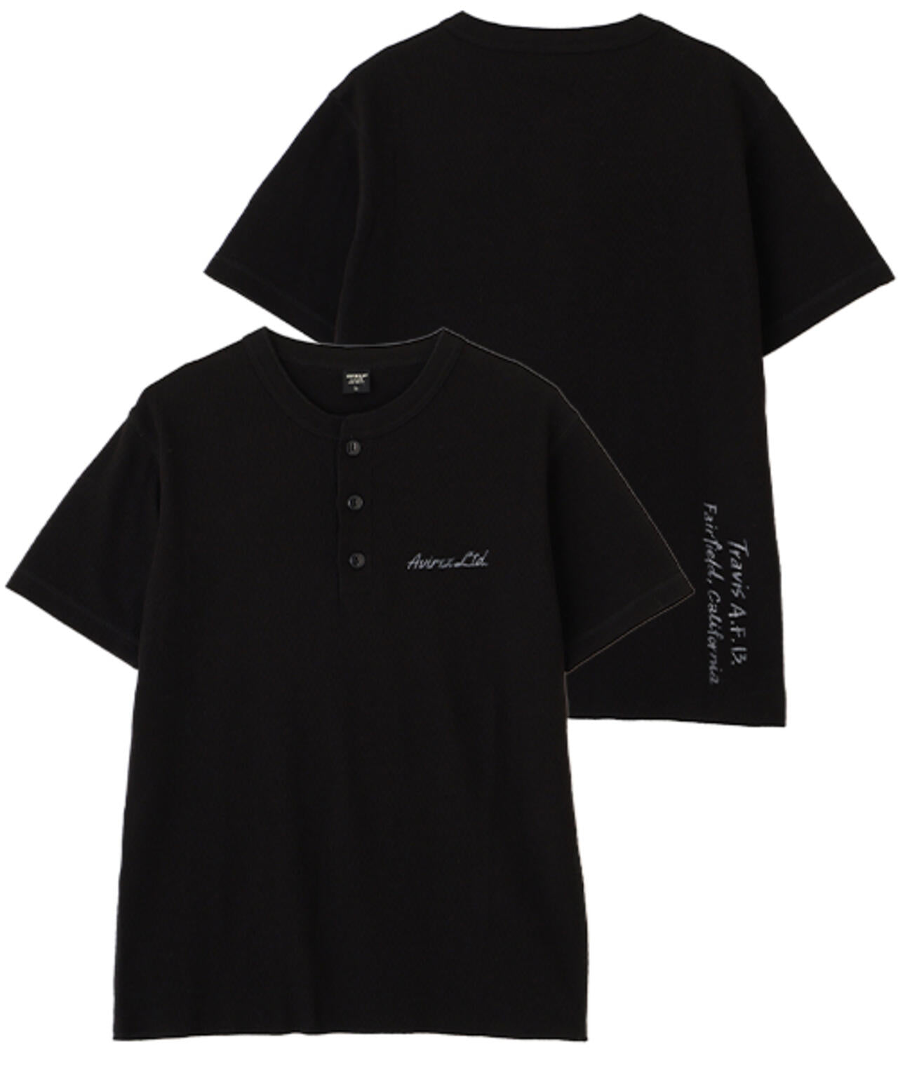 WEB&DEPOT限定》HONEYCOMB WAFFLE HENRY NECK T-SHIRT | AVIREX