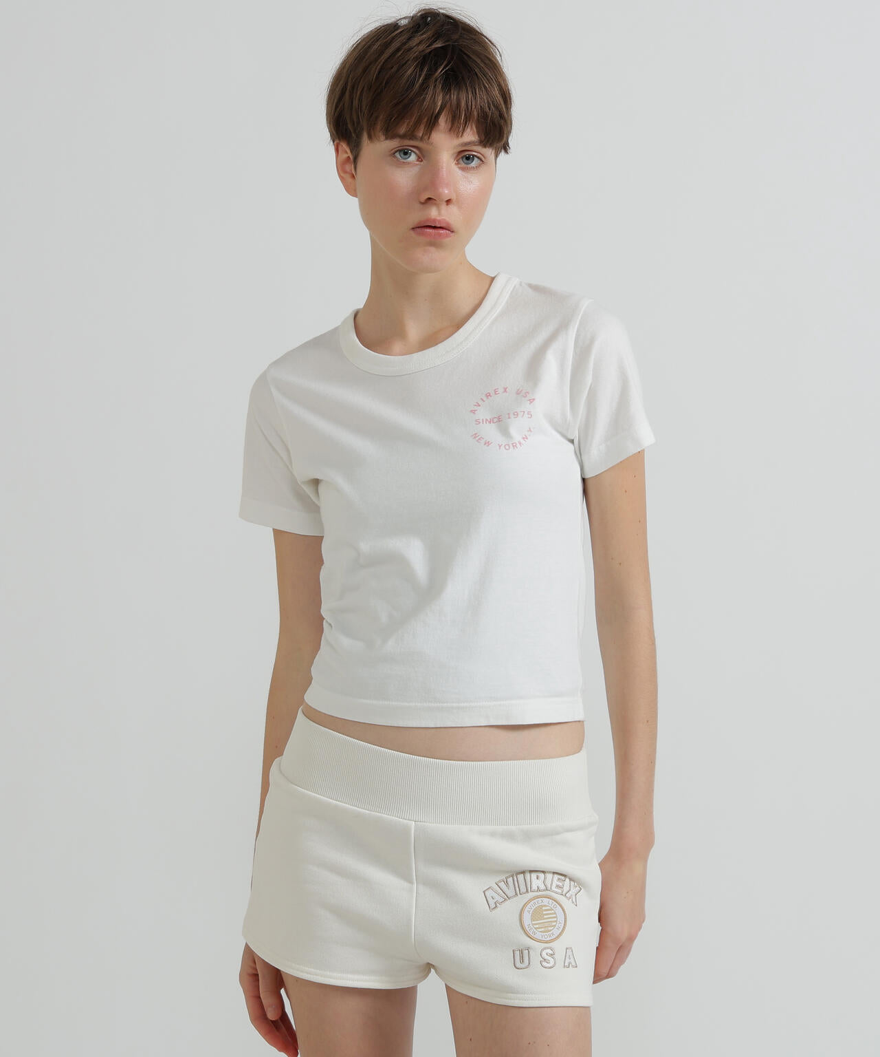 《WOMAN》VARSITY LOGO MINI T-SHIRT