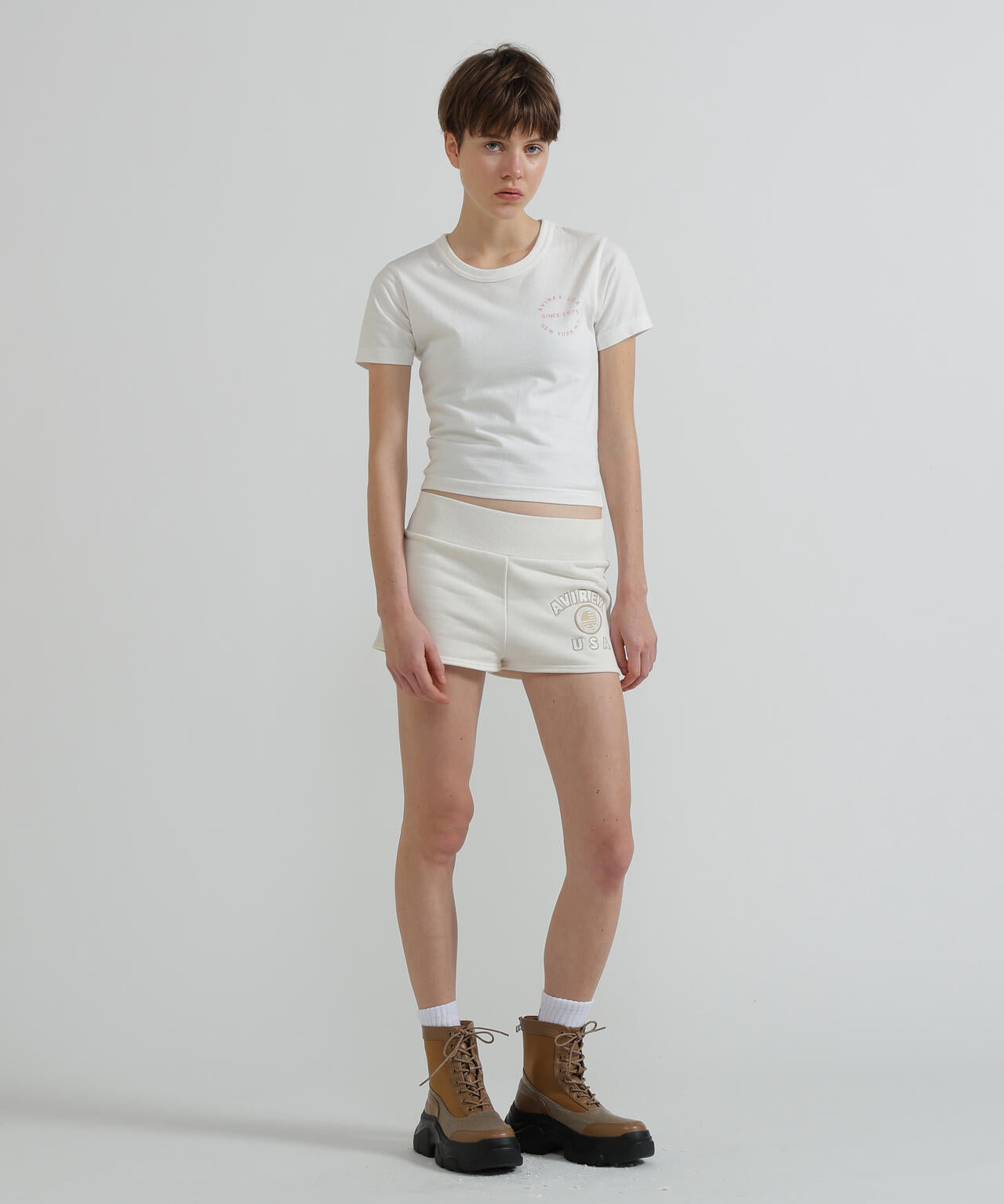 《WOMAN》VARSITY LOGO MINI T-SHIRT