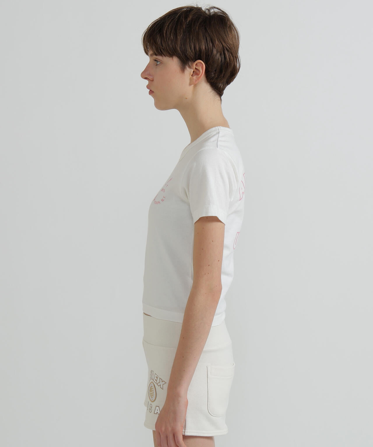 《WOMAN》VARSITY LOGO MINI T-SHIRT