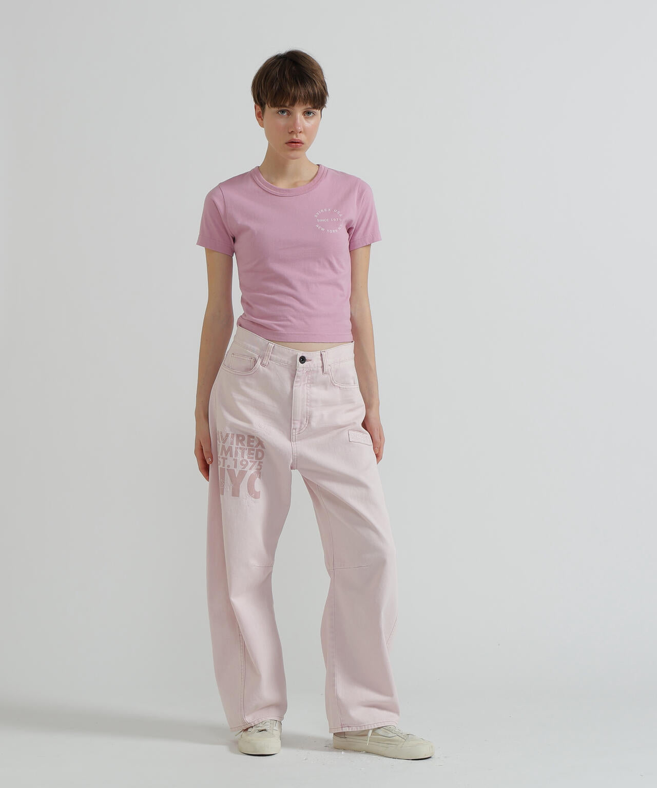 《WOMAN》VARSITY LOGO MINI T-SHIRT